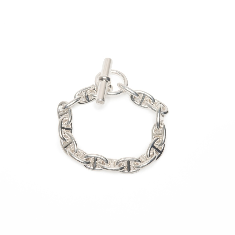 HERMES Silver Charm Bracelet